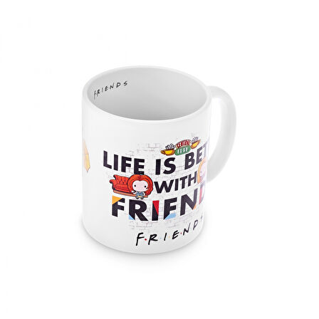 Karaca Friends Real World Beyaz Kupa 320 ml