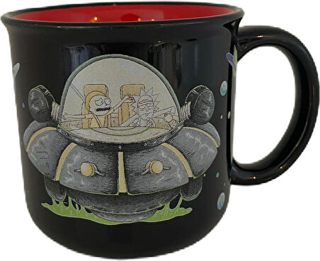 Karaca Rick And Morty Siyah Kupa 400 ml