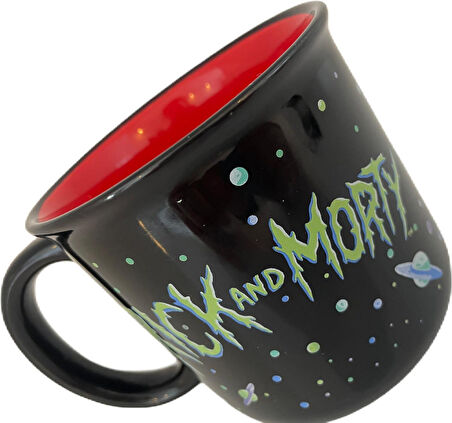 Karaca Rick And Morty Siyah Kupa 400 ml