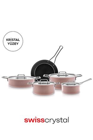 Swiss Crystal Mastermaid 9 Parça Tencere Set Bronzy