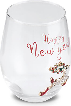 Karaca New Year Yılbaşı Çam Ağaçlı Meşrubat Bardağı 535 ml