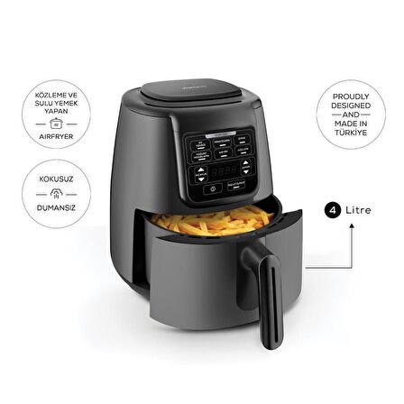 Karaca Air Pro Cook 3 in 1 XL  Airfryer Space Gray