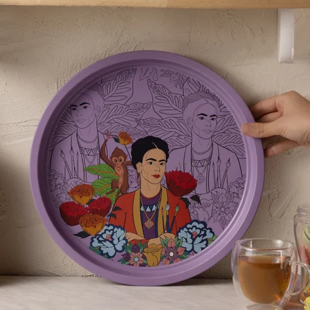 Karaca Frida Metal Yuvarlak Tepsi 35 Cm