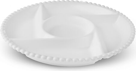 Karaca Carmen Perla 5 Bölmeli Yuvarlak Sunum Tabağı 27 Cm