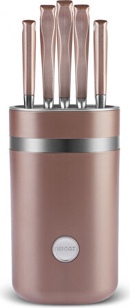 Karaca Mastermaıd Rosegold 6 Parça Standlı Bıçak Seti