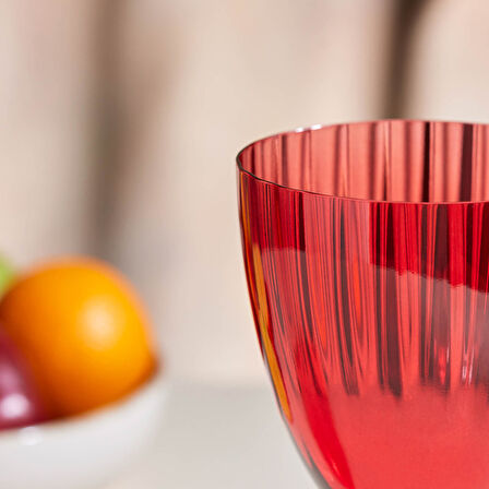 Karaca Dolce Cam Kadeh 400 ml Kırmızı