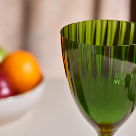 Karaca Dolce Cam Kadeh 400 ml Yeşil