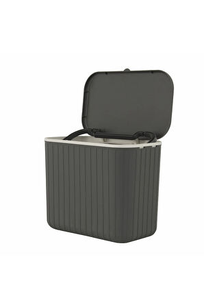 Karaca Home Pino 8 Lt Çöp Kovası Gri
