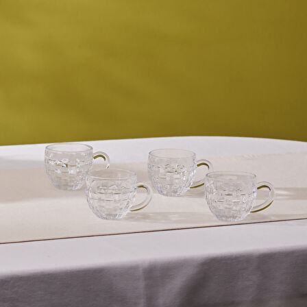 Karaca Emel 4 Kişilik Cam Çay Fincanı 180 ml