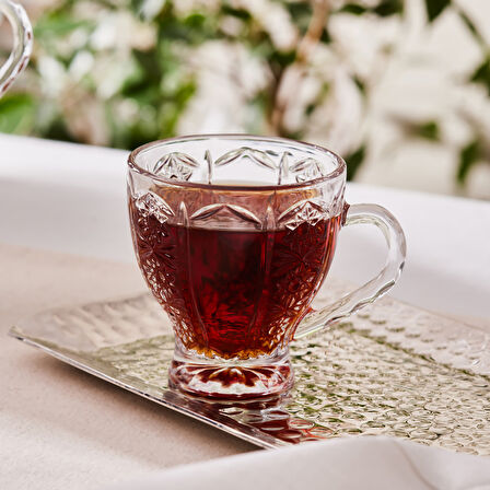 Karaca Seda 6 Kişilik Cam Çay Fincanı 180 ml