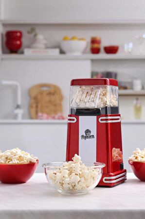 Cookplus Retro Popcorn Makinesi Küçük