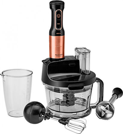 Karaca Mastermaid Prosteel 2000W Mutfak Robotu Black Copper