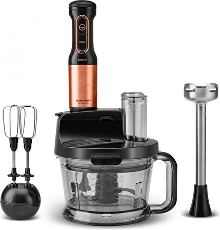 Karaca Mastermaid Prosteel 2000W Mutfak Robotu Black Copper