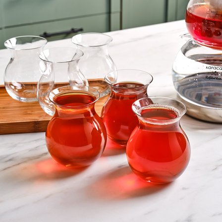 Karaca x Refika Gönlübol 6'lı Çay Bardağı Seti 290 ml