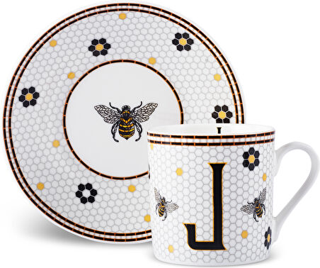 Karaca J Harfli Kahve Fincanı 80 ml