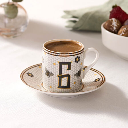 Karaca G Harfli  Kahve Fincanı 80 ml