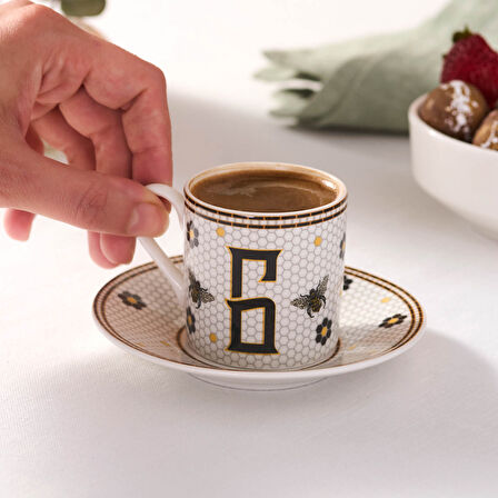 Karaca G Harfli  Kahve Fincanı 80 ml