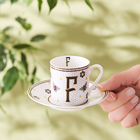 Karaca F Harfli Kahve Fincanı 80 ml