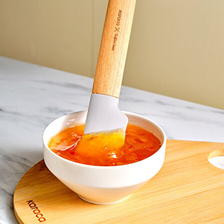 Karaca x Refika'dan Çift Taraflı Ahşap Spatula 30 cm