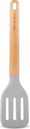 Karaca x Refika'dan Ahşap Saplı Silikon Oluklu Spatula 34,3 cm