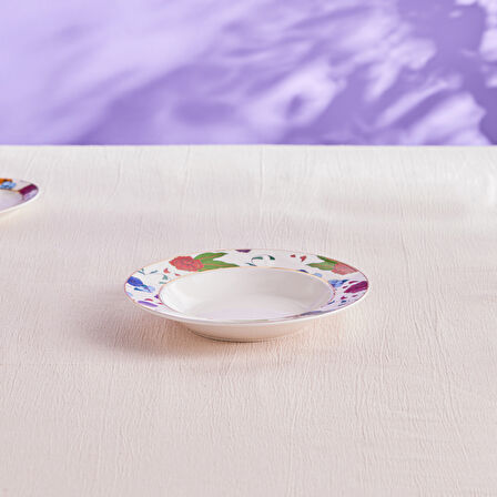 Karaca Frida Çukur Tabak Beyaz 22 cm