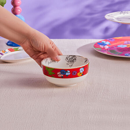 Karaca Frida Noodle Kase Kırmızı 14 cm