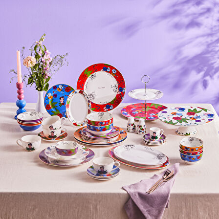 Karaca Frida Pasta Tabağı Mavi 19 cm