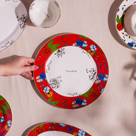 Karaca Frida Servis Tabağı Kırmızı 27 cm