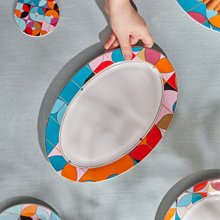 Karaca Frolic Kayık Tabak 36 cm