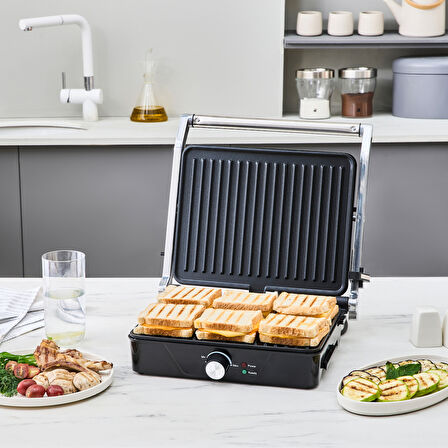 Cookplus X Inox 2000w Izgara Ve Tost Makinesi 4 Dilim