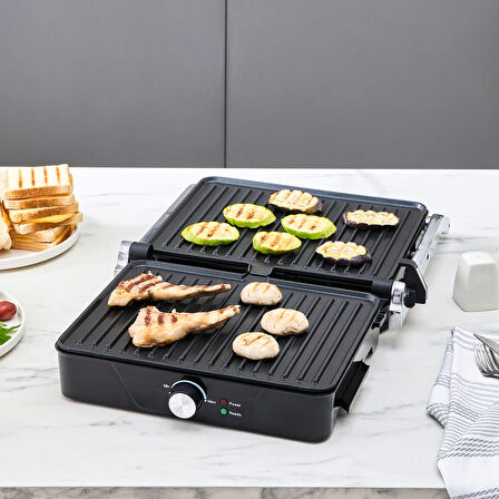 Cookplus X Inox 2000w Izgara Ve Tost Makinesi 4 Dilim