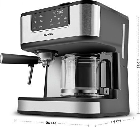 Karaca Coffee Art 2 in 1 Espresso ve Filtre Kahve Makinesi