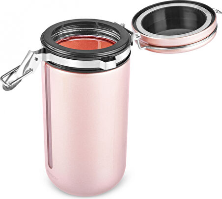 Karaca Mastermaid Kilitli Kapaklı Kaşıklı Kahve Saklama Kabı 1000 Ml Rosegold