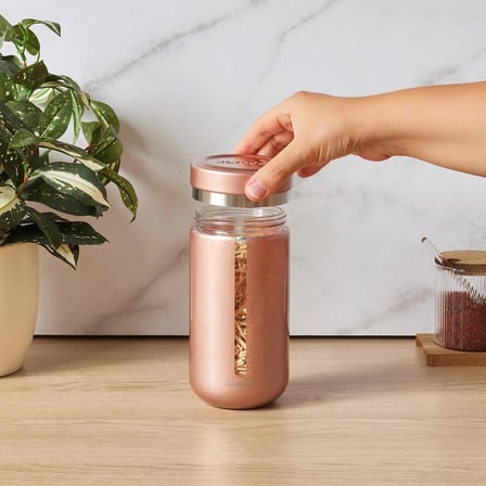Karaca Mastermaid Cam Saklama Kabı M Rosegold