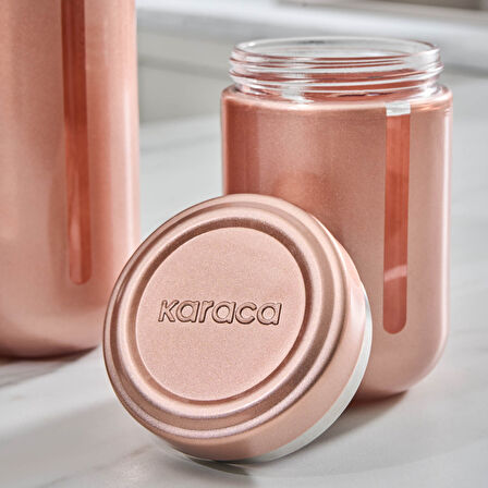 Karaca Mastermaid Kavanoz/Saklama Kabı Set Rosegold