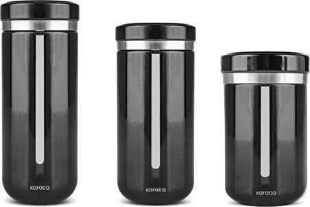 Karaca Mastermaid Kavanoz/Saklama Kabı 1000 Ml Siyah