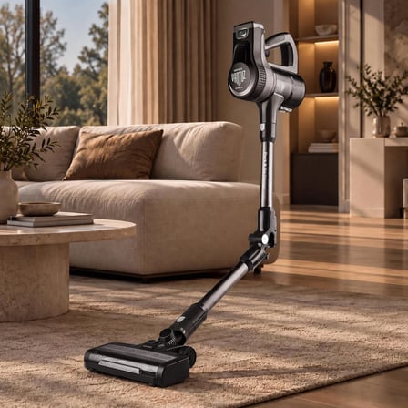Karaca Vantuz Power Up Pro Dikey Süpürge Black Chrome