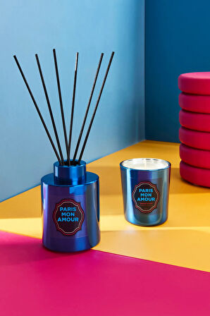 Karaca Home Pop Art Koleksiyonu Paris Mon Amour Orange Bloom Kokulu Mum