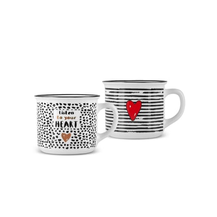 Karaca Love Kalpli 2'li Çay Fincanı 180 ml