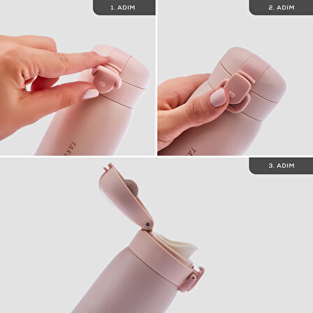 Karaca Pembe Skyfall Çelik Sızdırmaz Termos 500 Ml Pembe 500 ml Paslanmaz Çelik
