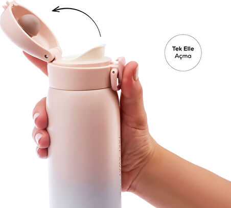 Karaca Pembe Skyfall Çelik Sızdırmaz Termos 500 Ml Pembe 500 ml Paslanmaz Çelik