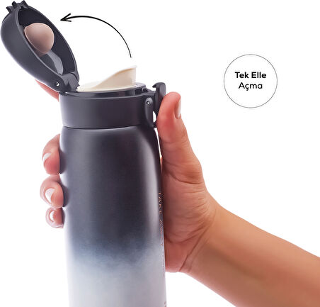 Karaca Skyfall Çelik Sızdırmaz Termos 500 Ml Siyah