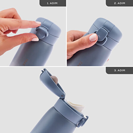 Karaca Paslanmaz Çelik Skyfall Çelik Sızdırmaz Termos 500 Ml Mavi 500 ml Mavi