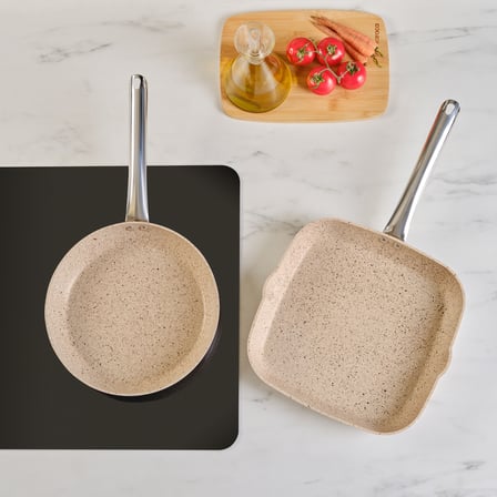 Karaca Biogranit Nare Tava Grill Set Kahverengi