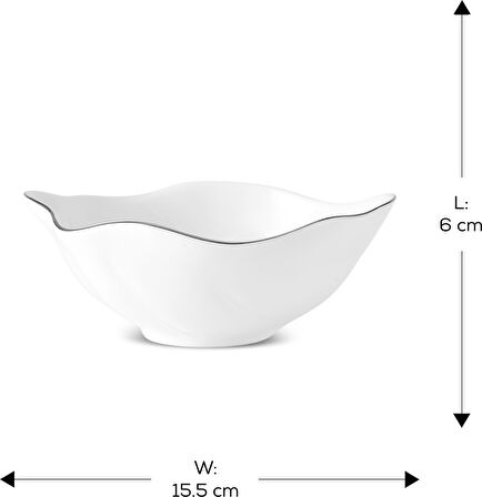 Karaca X Müge Anlı Kase Gümüş 15,5 cm
