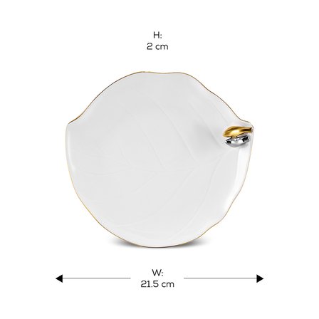 Karaca X Müge Anlı Gold Kuşlu Servis Tabağı 27 Cm