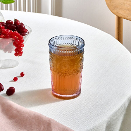 Karaca Sunflower Meşrubat Bardağı 332 Ml Mavi Pembe