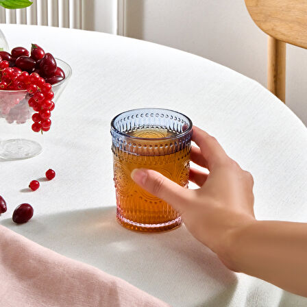 Karaca Sunflower Su Bardağı 250 Ml Mavi Pembe