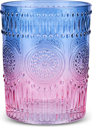 Karaca Sunflower Su Bardağı 250 Ml Mavi Pembe