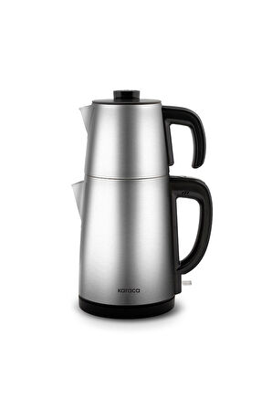 Gastro Dem 2 in 1 Inox Çay Makinesi ve Su Isıtıcı Chrome